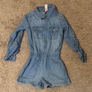 Kids Guess Denim Blue Romper, Size 7